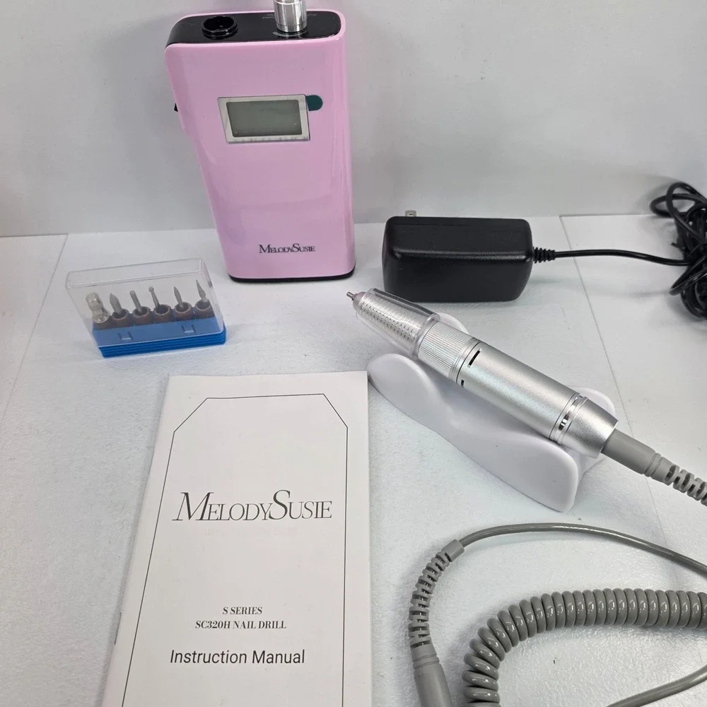 MelodySusie SC320H Professional Rechargeable Nail Drill 30000 RPM Purple Silver